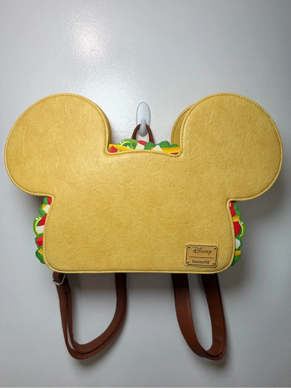 Loungefly Yellow Mickey Taco Backpack